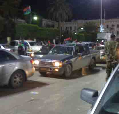 Libyans celebrate the 17 February revolution