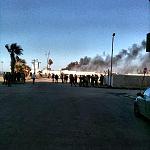 Fighting in Tripoli over Saadi's beach house
