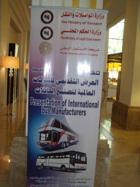 International bus manufacturers make presentations to Libya