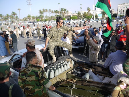 Tanks, RPGs and anti-aircraft guns surrendered as Tripoli weapons handover begins
