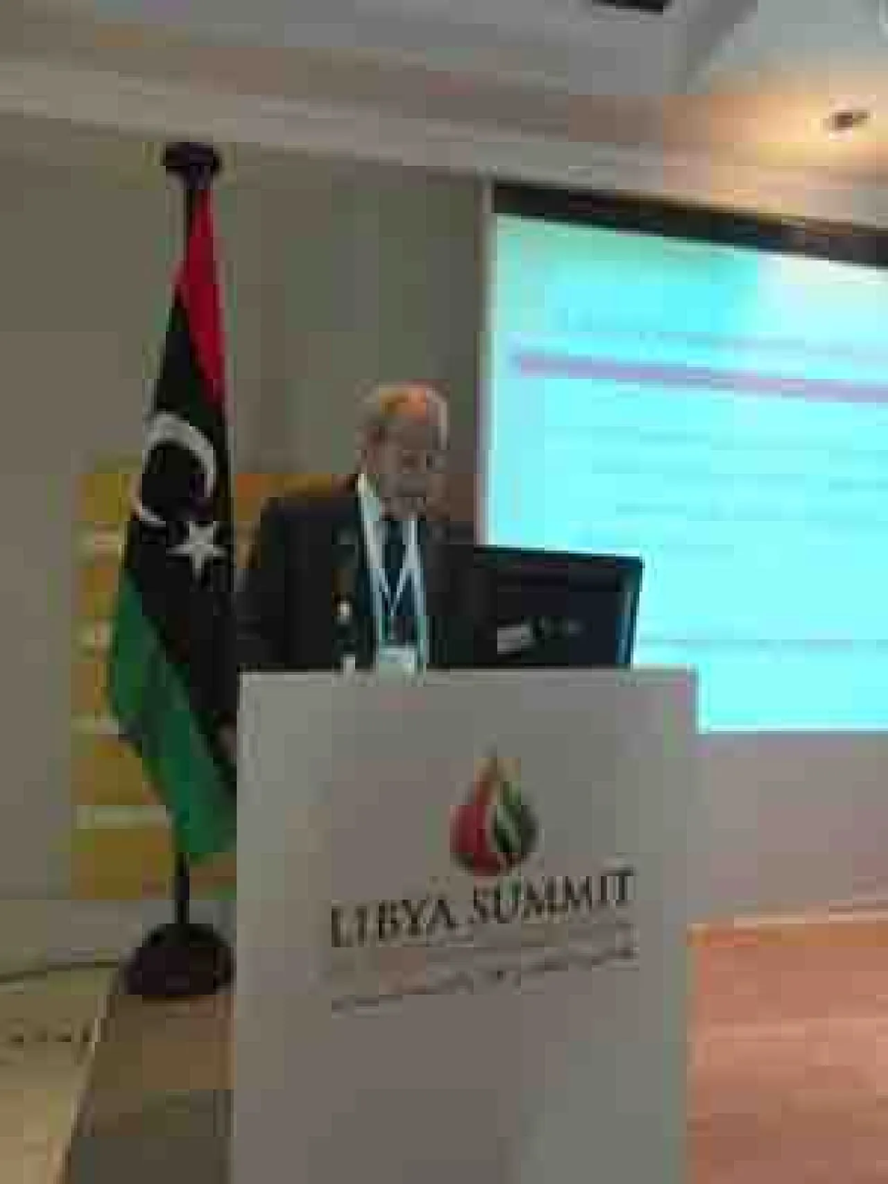 Libya's National Oil Corporation (NOC) head Nuri Berruien gave a detailed presentation in his 'Outlook Libya: Future Plans and Opportunities for Collaboration' remarks. (Photo: Sami Zaptia)