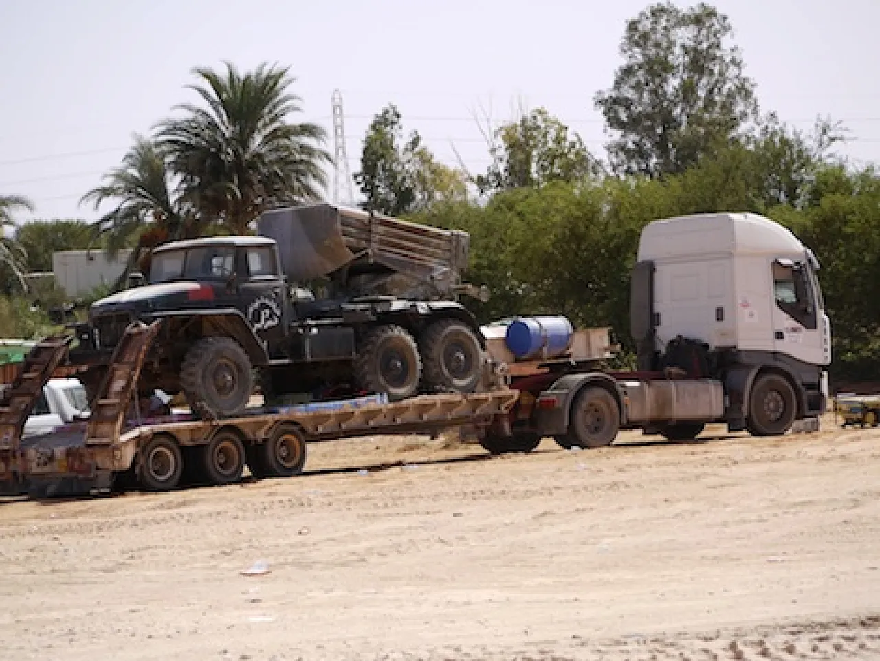 GradRocketLauncerII A Grad rocket launcher ready to be deployed to the front line. (Photo: George Grant)