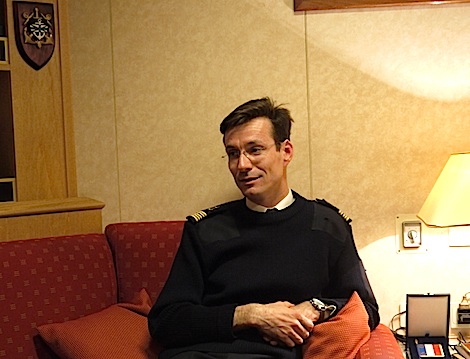 French naval captain speaks of gladness at post-revolution return to Libya
