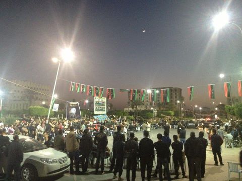 Protest in Zawia in support of Jalil