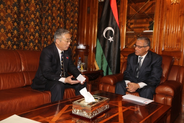 Zeidan receives ambassadors and other foreign representatives