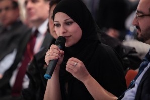 Don't just focus on the negatives, Libyan female activist tells BBC interviewer