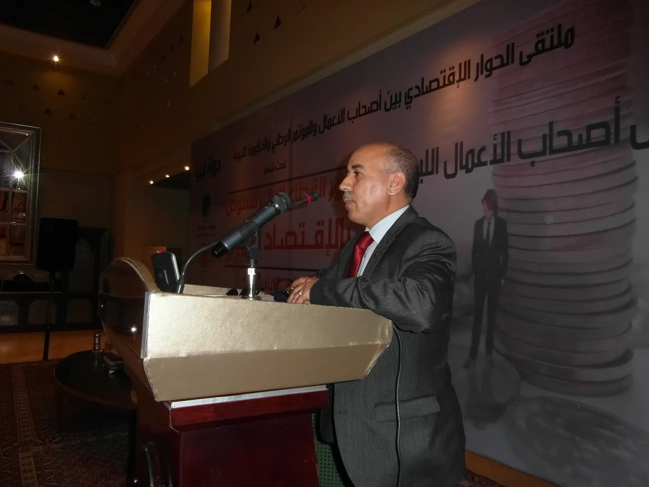 SAM_1190 Juma Gamaty told the business community that the state should vacate the business arena for the private sector (Photo:Sami Zaptia).