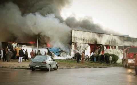 Misrata’s hypermarket burned down