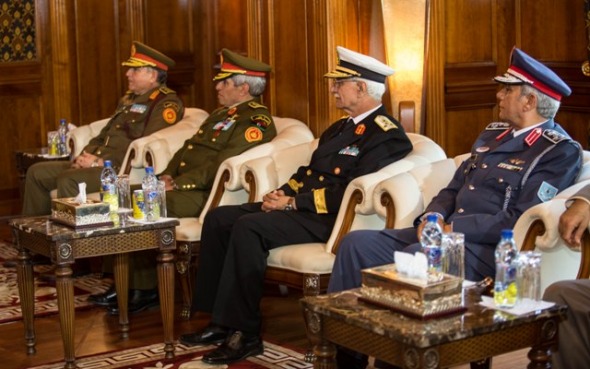 Egyptian Chief of Staff arrives for talks