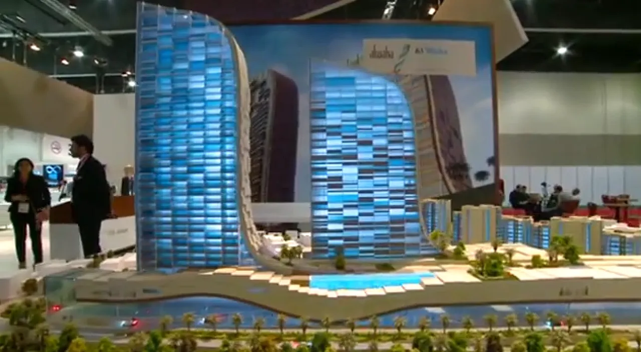 Waha project Model of the Waha project at the Abu Dhabi CityScape show