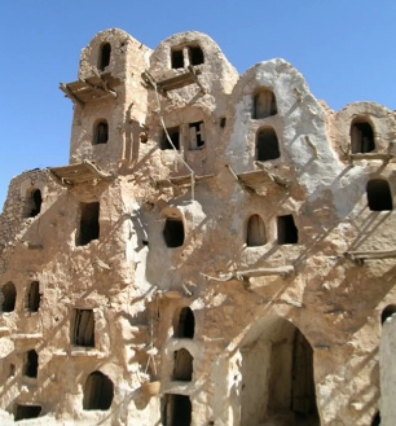 One of several Jebel Nafusa grain storage castles which need more attention and preservation.