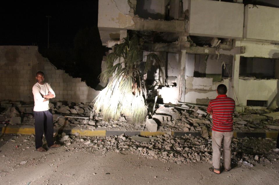 Benghazi police station bombed again