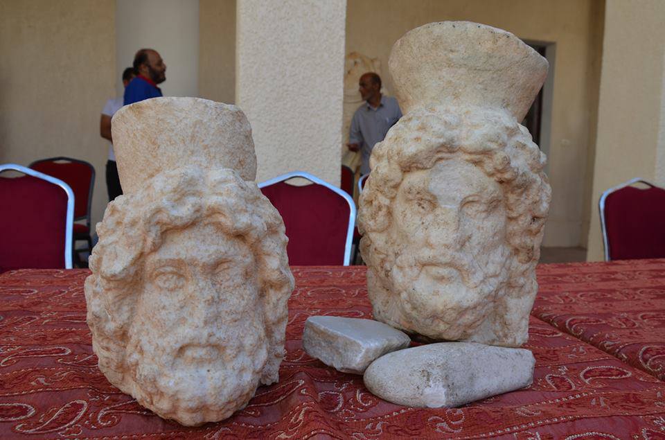 Sabratha celebrates return of stolen statue heads to museum