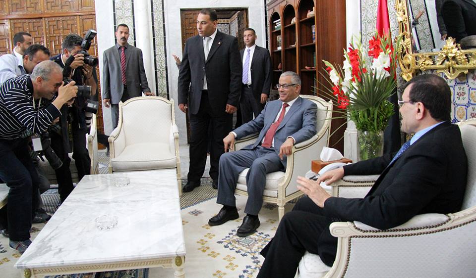 Libyan PM Zeidan in Tunisia