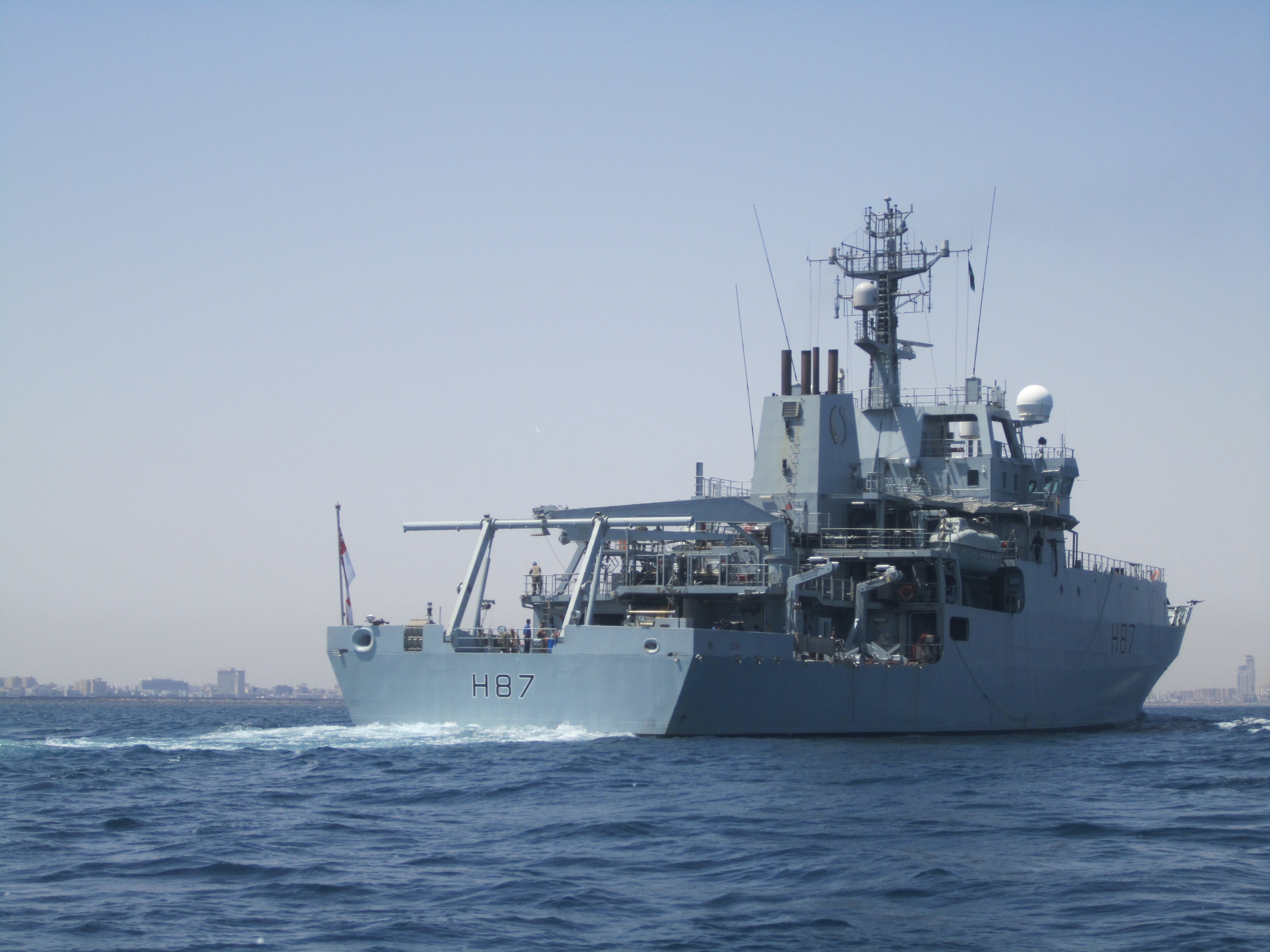 UK Warship helping Navy chart Libyan waters arrives in Tripoli