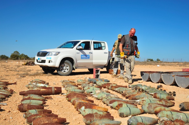 Clearance of unexploded ordnance makes Libyan cities safer