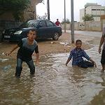 Bani Walid hit by heavy rain and floods