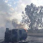Petrol tanker driver escapes