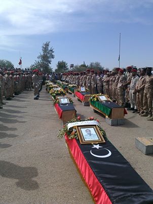 Slain soldiers honoured with military funeral