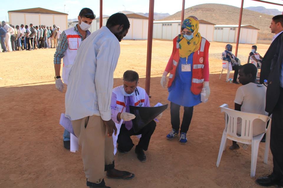 Illegal migrants get medicals and phone calls home from volunteers