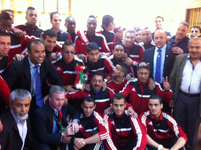 Triumphant football team heads to Tripoli