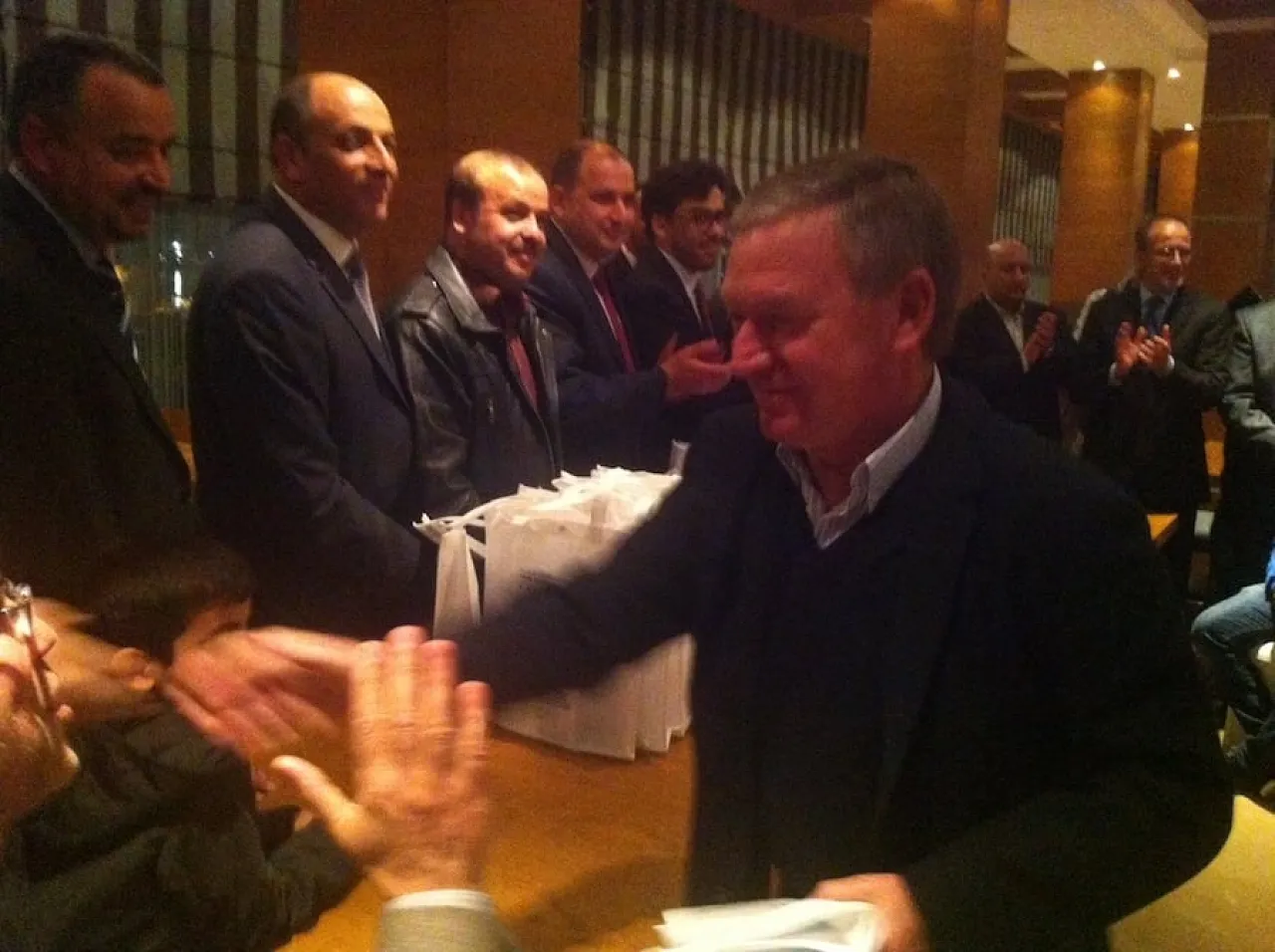 Clemente and the team at a dinner and awards ceremony at the Mahari Radisson Blu (Photo: Tom Westcott)