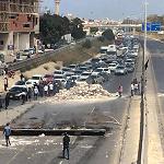 Multiple road closures bring Tripoli to a standstill