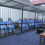 Saif Qaddafi and regime-era officials in court today