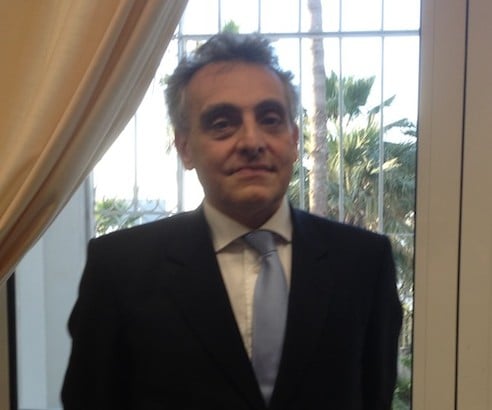Ambassador Grimaldi at the Italian embassy in Tripoli (Photo: Archives of Libya Herald)