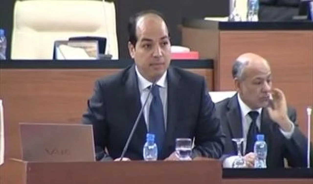 Prime Minister Ahmed Maetig before the General National Congress (Photo: social media)