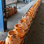 Domestic gas filling line back in action at Tripoli's war damaged fuel depot