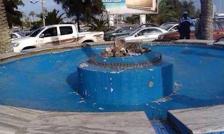 Tripoli's iconic gazelle and mermaid statue destroyed by vandals