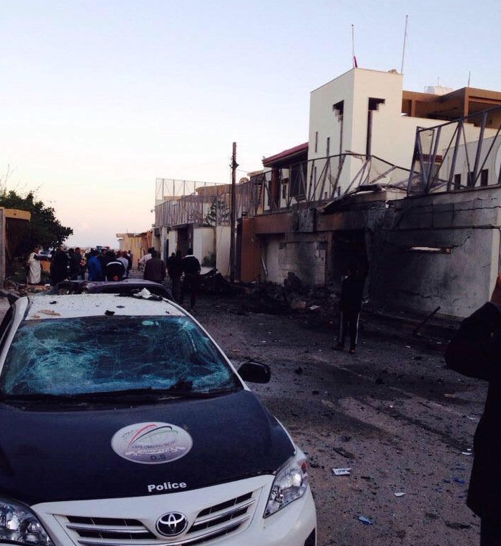 Egyptian and UAE embassies in Tripoli car-bombed