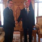 UN envoy Bernardino Leon meets Nuri Abu Sahmain in Tripoli