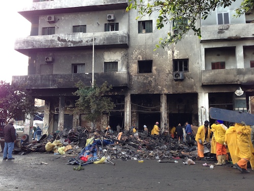 Clearance begins after Tripoli fireworks shop goes up in smoke
