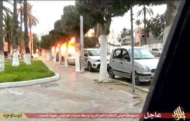 Algerian embassy in Tripoli in bomb attack; jihadists claim responsibility