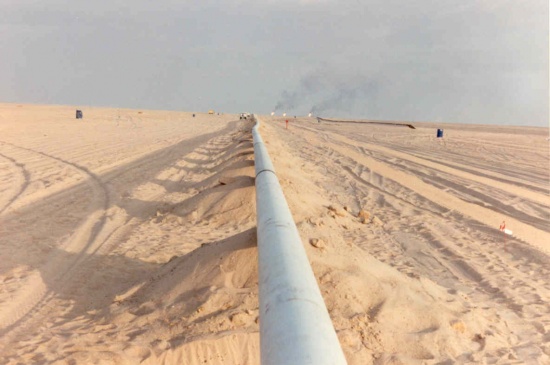 Robbers dig deep to steal sections of empty gas pipeline