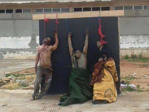 IS "crucifies" family in Derna