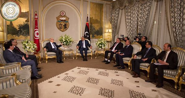 Thinni and Tunisian president focus on security, border control