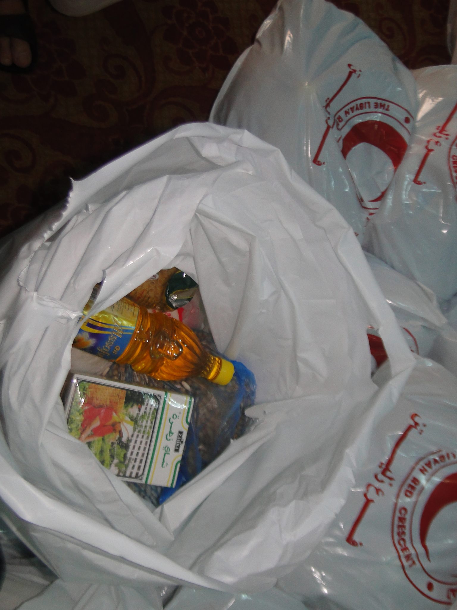 Red Crescent Ramadan food parcels for displaced in Zliten