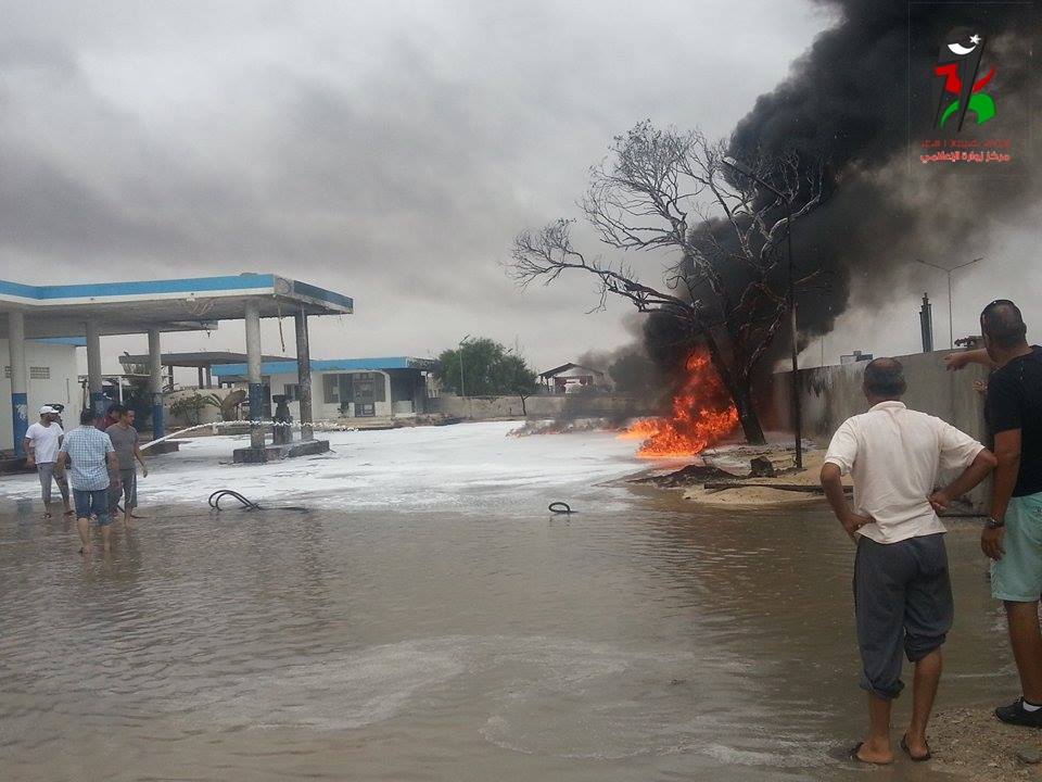 Devastating Zuwara garage forecourt fire