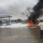 Devastating Zuwara garage forecourt fire