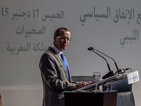 UNSMIL chief Martin Kobler on the Skirhat signing