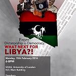 ''From Dictatorship to Democracy: What Next for Libya?’’ SOAS MENA Society debates Libya