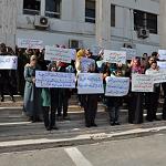 Judicial association members protest over constitution