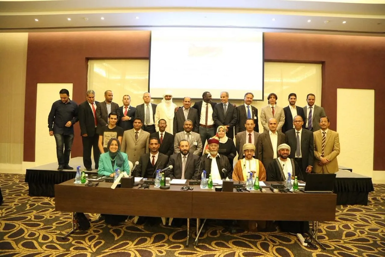 Some of the CDA members at the end of their Oman meetings (Photo: LANA)