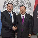 UN secretary-general commends Serraj on his leadership