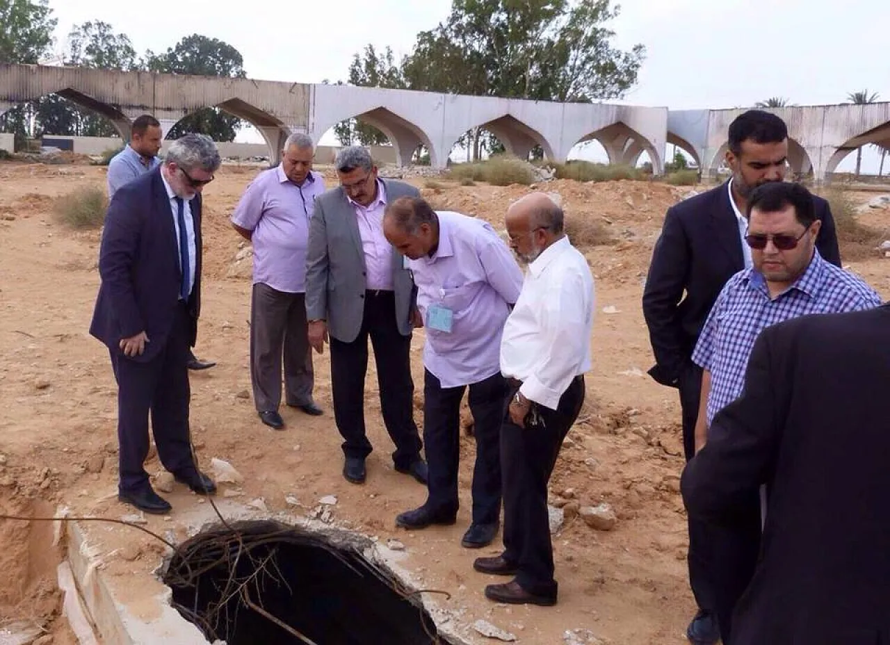 An Italian construction consortium visited Tripoli International Airport with a view to making an offer to reconstruct it (Photo: LAA).