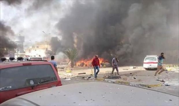 Benghazi children blown apart by car bomb near school