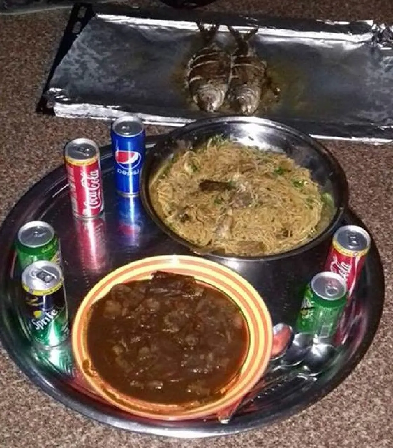 Shot of what the BRSC says its people in Sabri have been eating